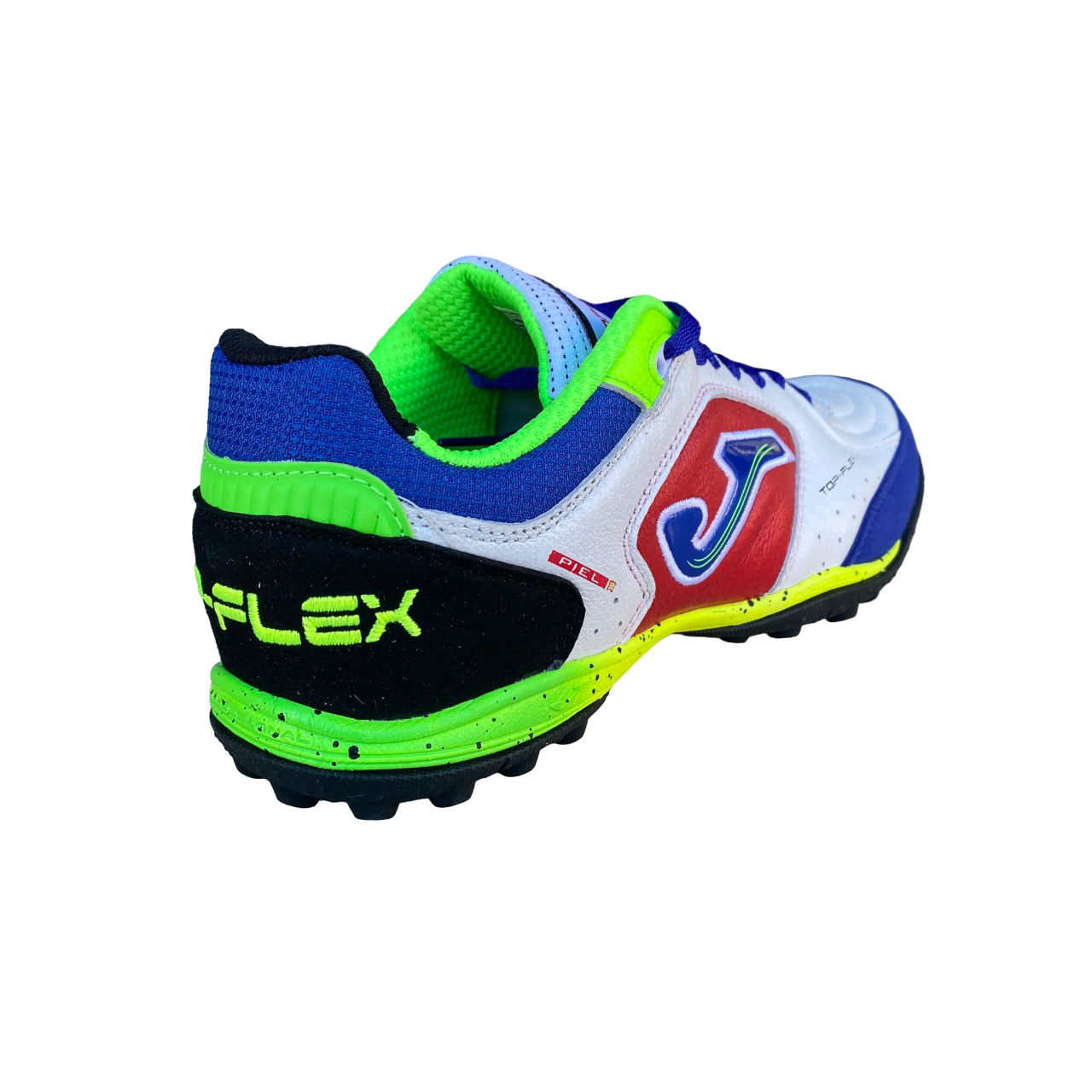 Joma scarpa da calcetto da uomo Top Flex 2416 bianco rosso azzurro