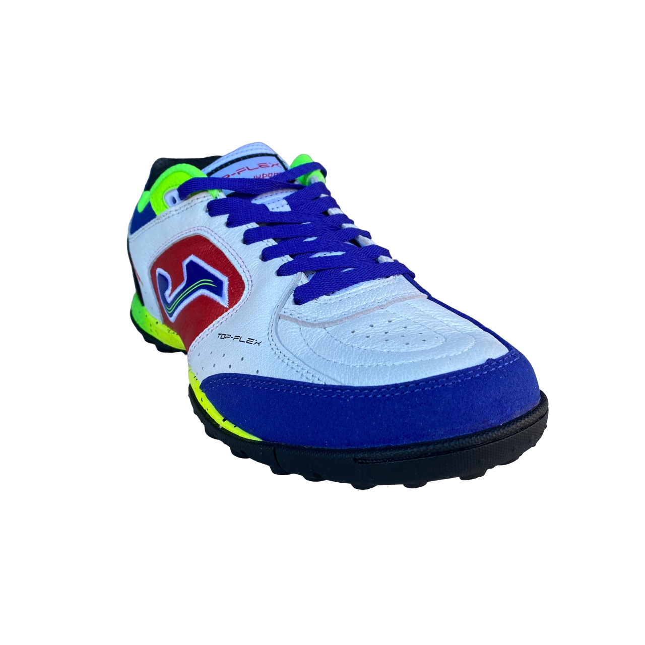 Joma scarpa da calcetto da uomo Top Flex 2416 bianco rosso azzurro