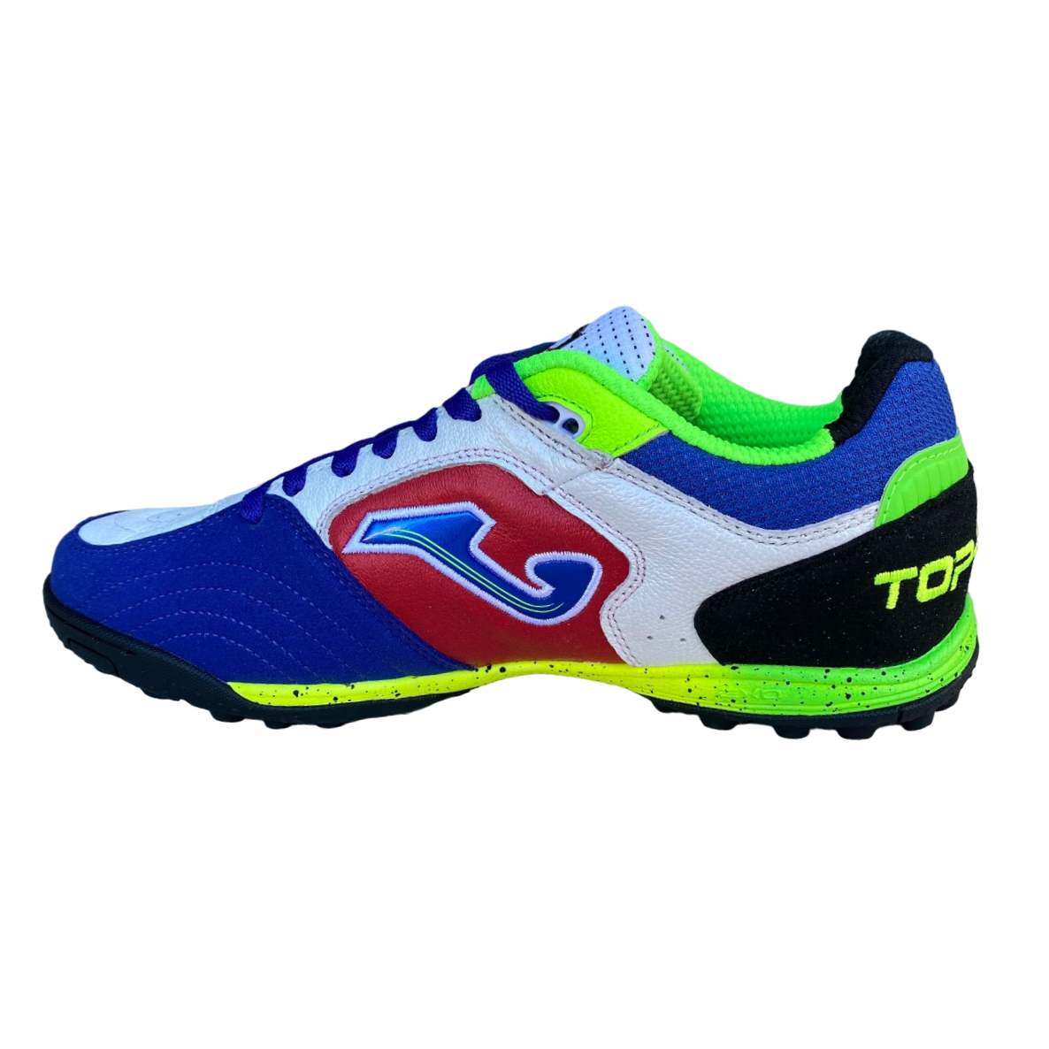 Joma scarpa da calcetto da uomo Top Flex 2416 bianco rosso azzurro
