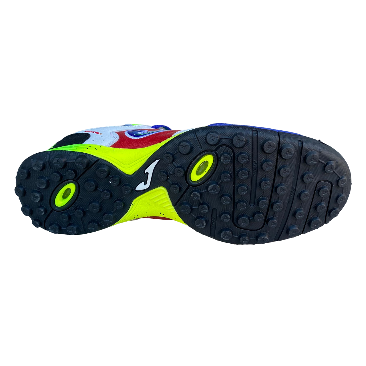 Joma scarpa da calcetto da uomo Top Flex 2416 bianco rosso azzurro