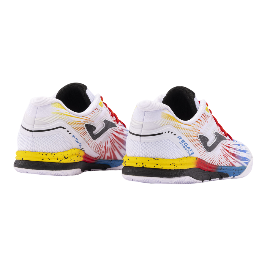 Joma scarpa da calcetto indoor da uomo Regate Rebound 2476 bianco-rosso