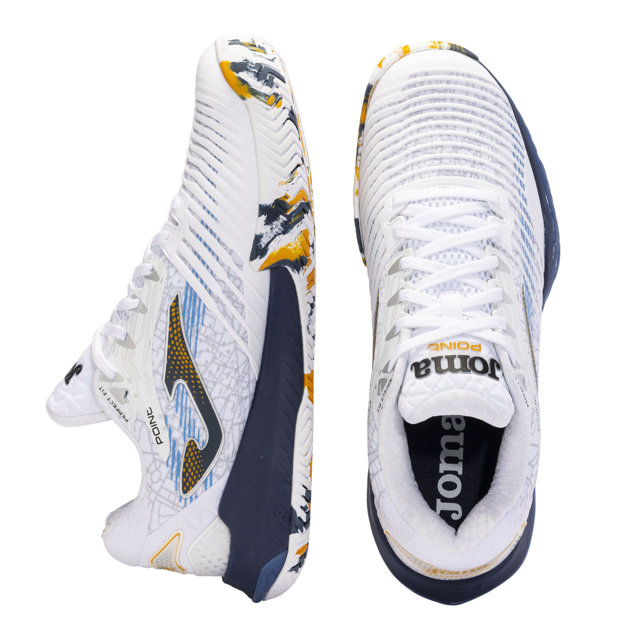 Joma scarpa da tennis da uomo Point Men Argilla 2402 bianco-blu