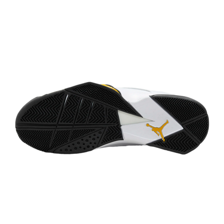 Jordan scarpa sneakers da pallacanestro True Flight 342964-107 bianco-giallo ocra-nero