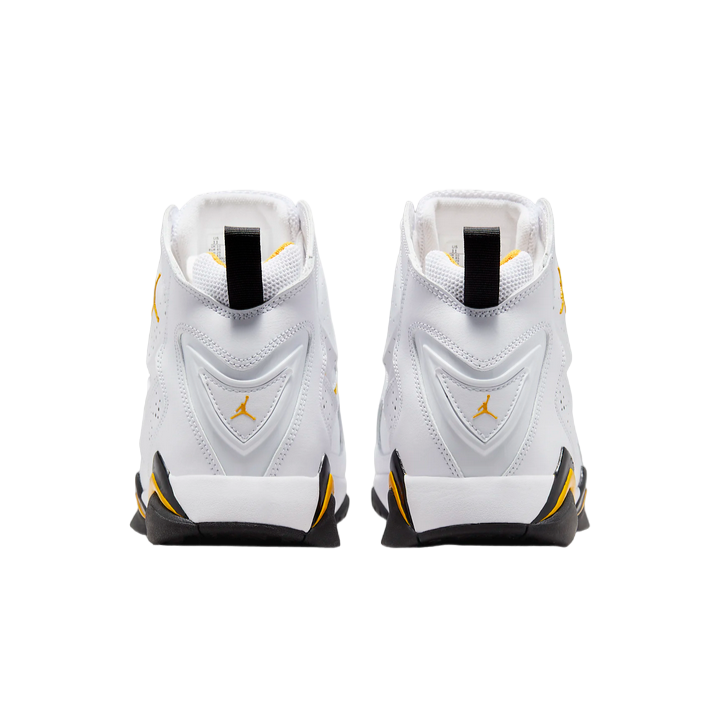 Jordan scarpa sneakers da pallacanestro True Flight 342964-107 bianco-giallo ocra-nero