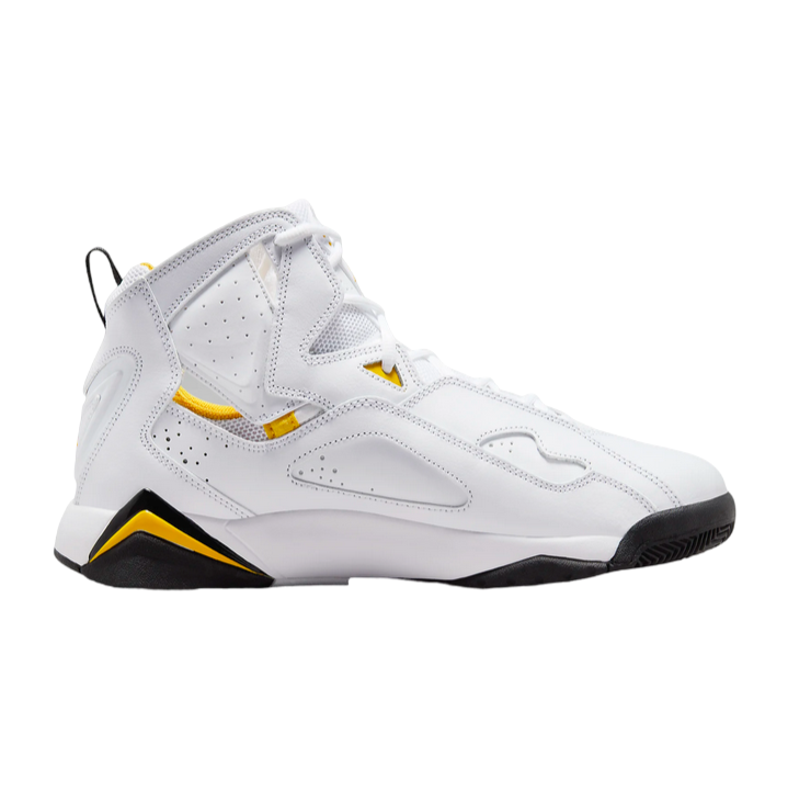 Jordan scarpa sneakers da pallacanestro True Flight 342964-107 bianco-giallo ocra-nero