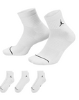 Jordan calza alla caviglia Everyday DX9655-100 bianco Confezione da 3 paia