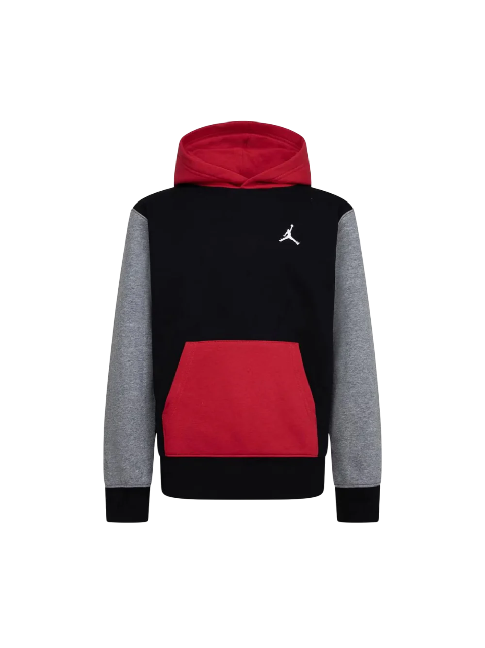 Jordan felpa con cappuccio da ragazzi 95D392-KR5 rosso-nero