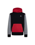 Jordan felpa con cappuccio da ragazzi 95D392-KR5 rosso-nero