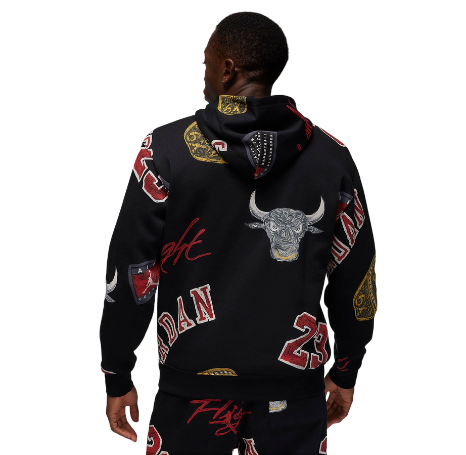 Jordan felpa con cappuccio da uomo Brooklyn FN4545-010 nero