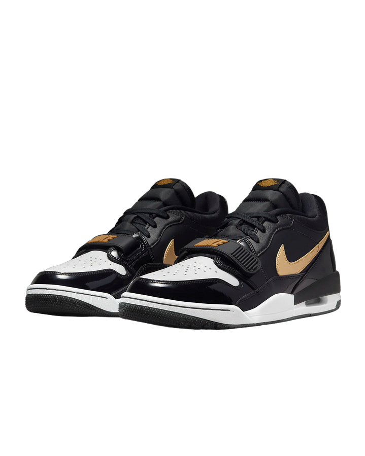 Jordan scarpa sneakers da uomo Air Jordan Legacy 312 Low nero oro bianco