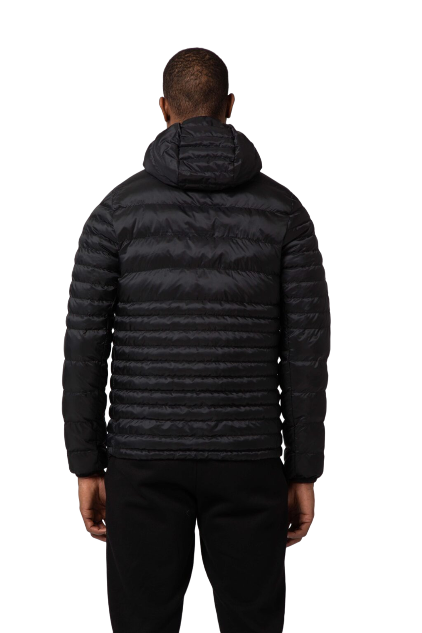 Ciesse Piumini Giacca da uomo corta con cappuccio Keefe nero