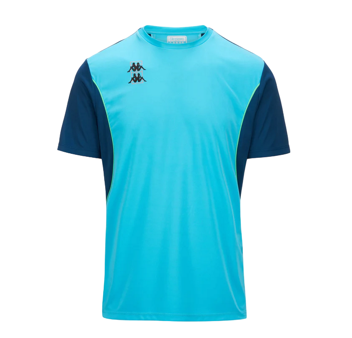 Kappa maglietta manica corta da uomo Kombat Padel Fagus 341M6KW A02 turchese