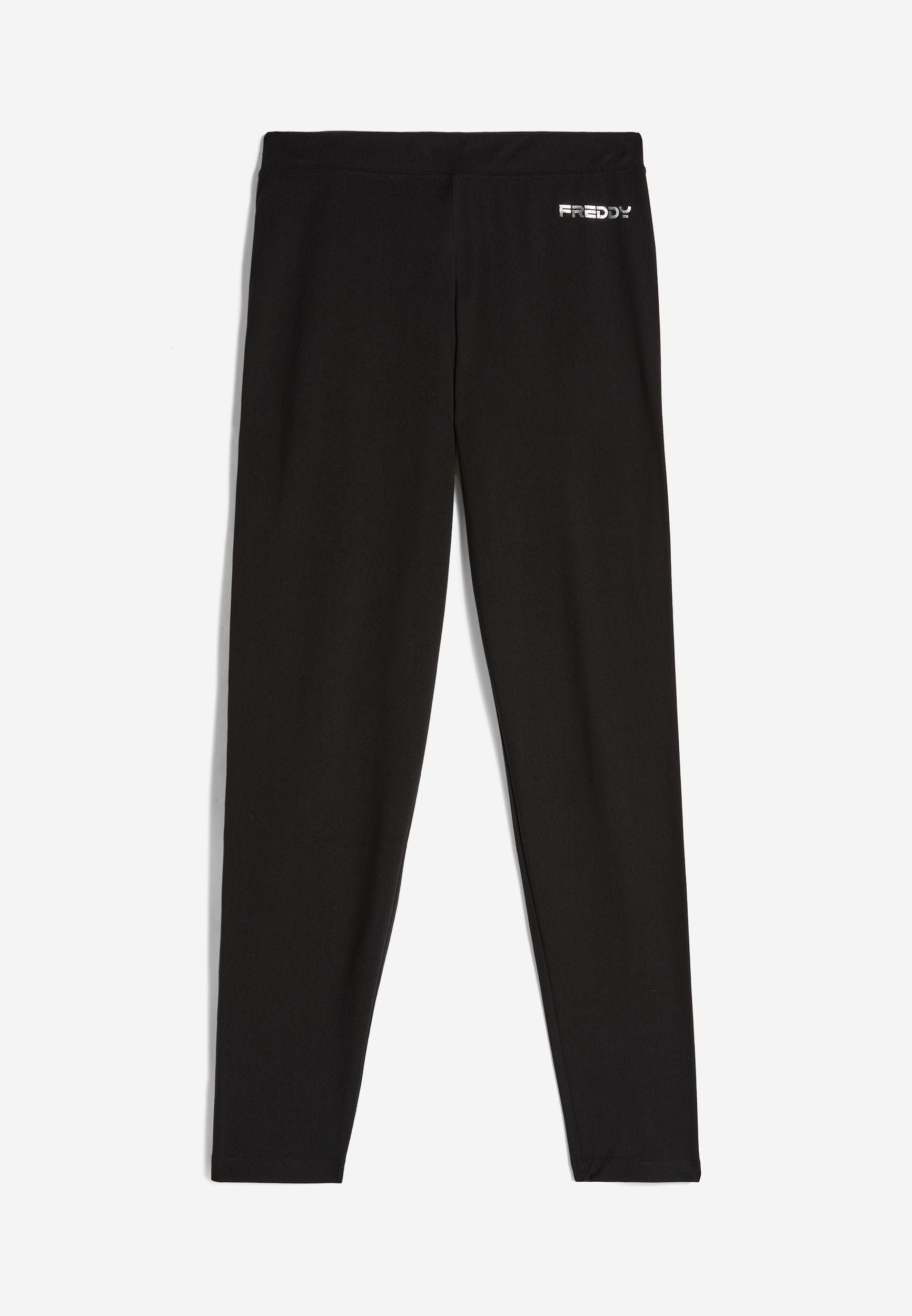 Freddy pantalone Leggings 7/8 da donna in jersey Lime N nero