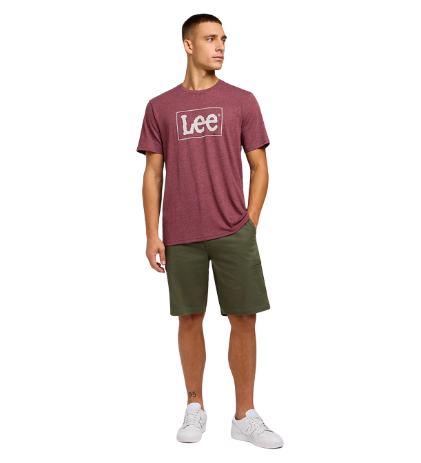 Lee Pantaloncino casual da uomo con tasche laterali 112349267 verde oliva