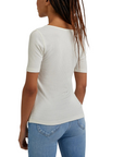 Lee maglietta manica corta con scollo a V e bottoncini Henley L44KIPNQ ecru
