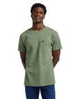 Lee maglietta manica corta da uomo con taschino 112365383 verde mela