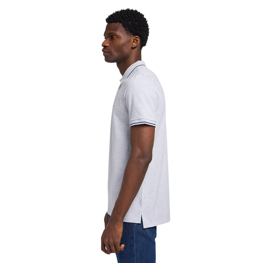 Lee polo manica corta da uomo in cotone pique L61ARL03 grigio