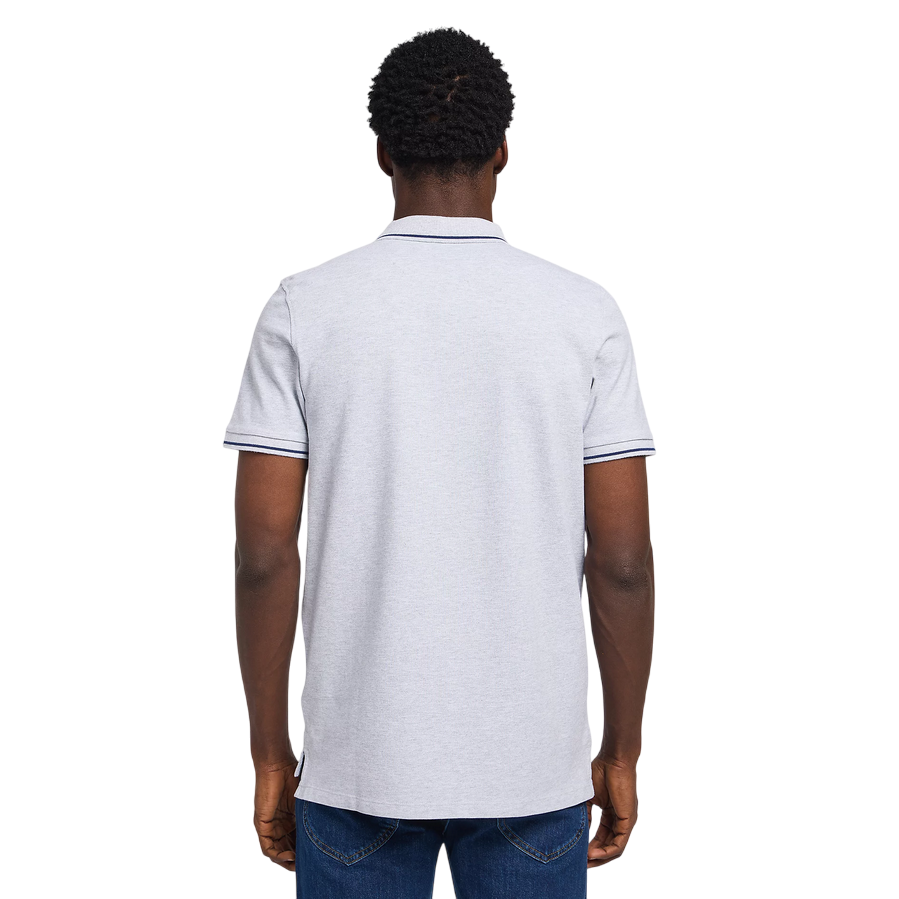 Lee polo manica corta da uomo in cotone pique L61ARL03 grigio