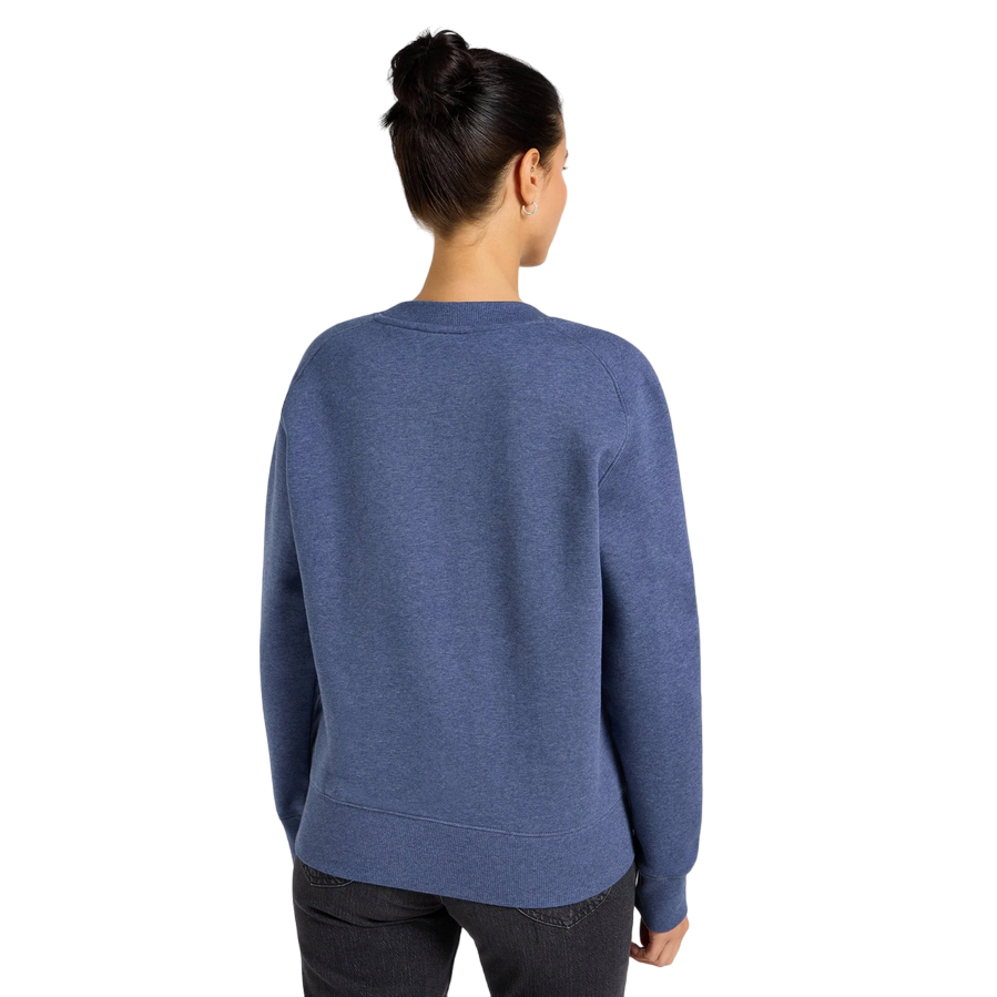 Lee felpa girocollo da donna Raglan 112355097 indaco