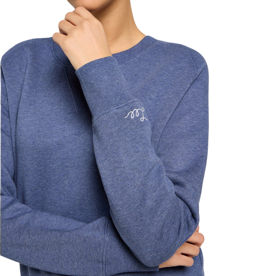 Lee felpa girocollo da donna Raglan 112355097 indaco