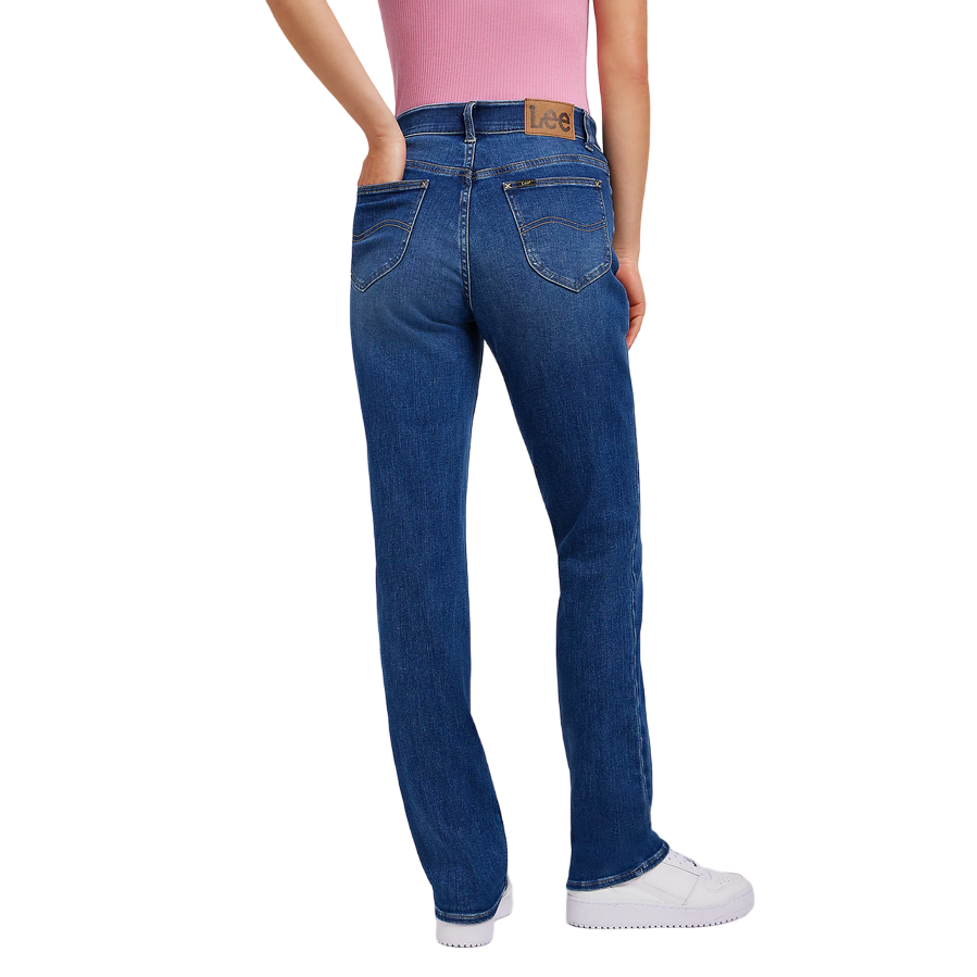 Lee pantalone jeans da donna a gamba dritta Ultra Lux Comfort in cobalto 112350786 blu medio