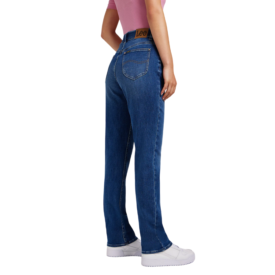Lee pantalone jeans da donna a gamba dritta Ultra Lux Comfort in cobalto 112350786 blu medio