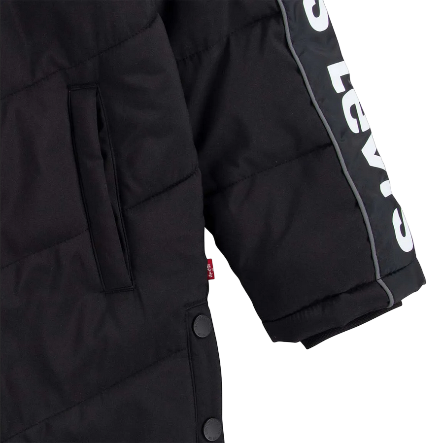 Levi's Giubbotto lungo con cappuccio Junior 4ED550-023 nero