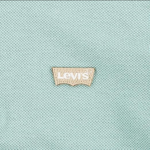 Levi's Kids Polo Piquet da ragazzo manica corta Back Neck Tape 8EA893-BIF 9EA893-BIF acqua