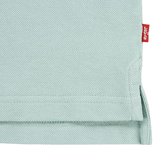 Levi's Kids Polo Piquet da ragazzo manica corta Back Neck Tape 8EA893-BIF 9EA893-BIF acqua
