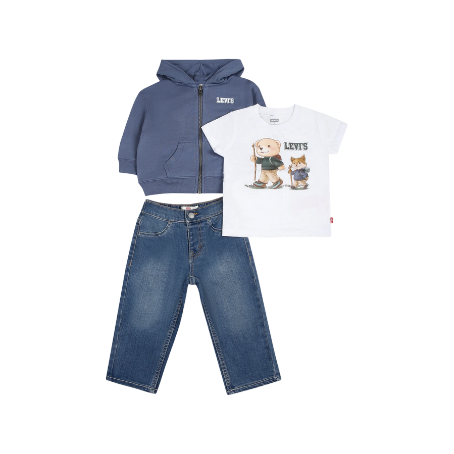 Levi's Kids completo da bimbo felpa con cappuccio-maglietta