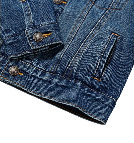 Levi's Kids giacca in jeans da ragazzo LVB Trucked 9E2058 M8X LW bristol blu medio