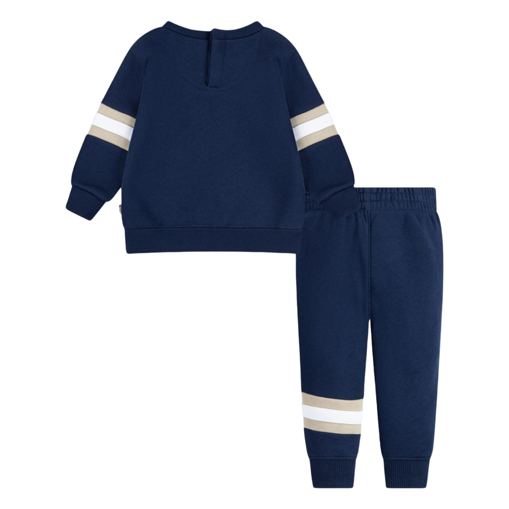 Levi's Kids tuta sportiva da bimbo felpa girocollo e pantalone 6EL310 C8D blu