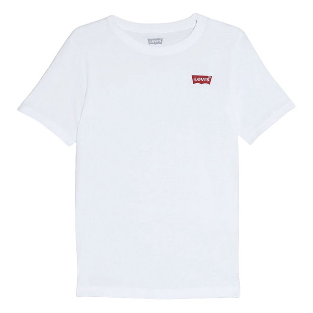 Levi's Kids T-shirt manica corta da ragazzo Batwing Chest Hit 9EA100-001 bianco