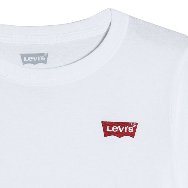 Levi's Kids T-shirt manica corta da ragazzo Batwing Chest Hit 9EA100-001 bianco