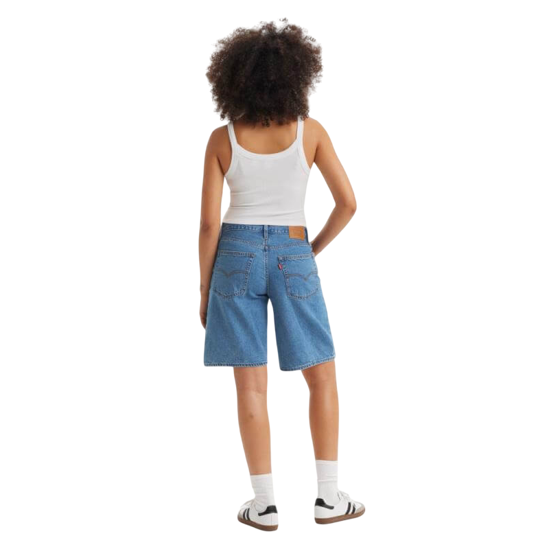 Levi's pantaloncino in jeans da donna Jort Baggy Dad 000MJ0001 blu