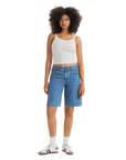 Levi's pantaloncino in jeans da donna Jort Baggy Dad 000MJ0001 blu