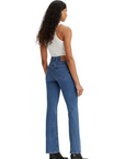 Levi's pantalone jeans da donna a vita alta a zampa Bootcut 187590054 blu