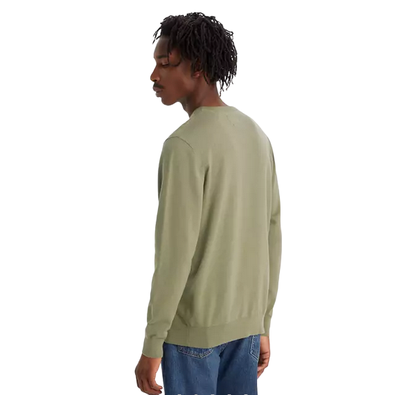 Levi's maglia girocollo da uomo Lightweight Housemark A72070004 oliva