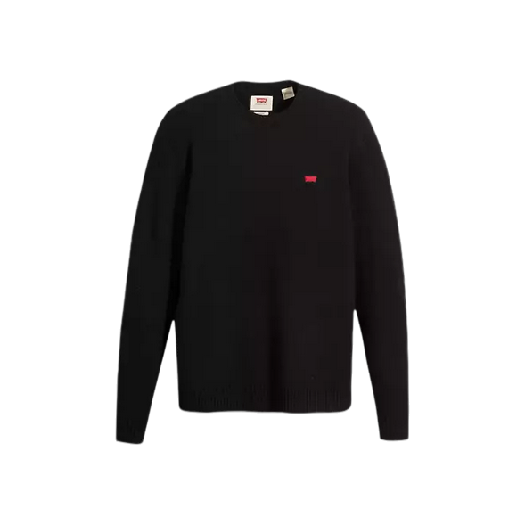 Levi's maglioncino girocollo da uomo manica lunga Housemark A4320-0005 nero