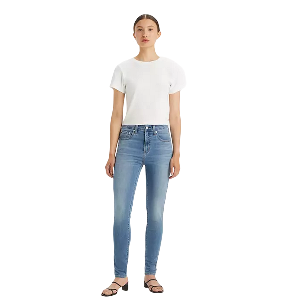 Levi s pantalone jeans da donna a vita alta 721 High Rise Skinny blu c Sportiamo