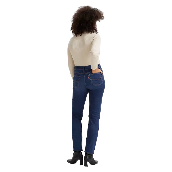 Levi's pantalone jeans da donna dritti a vita alta 724 188830304 blu