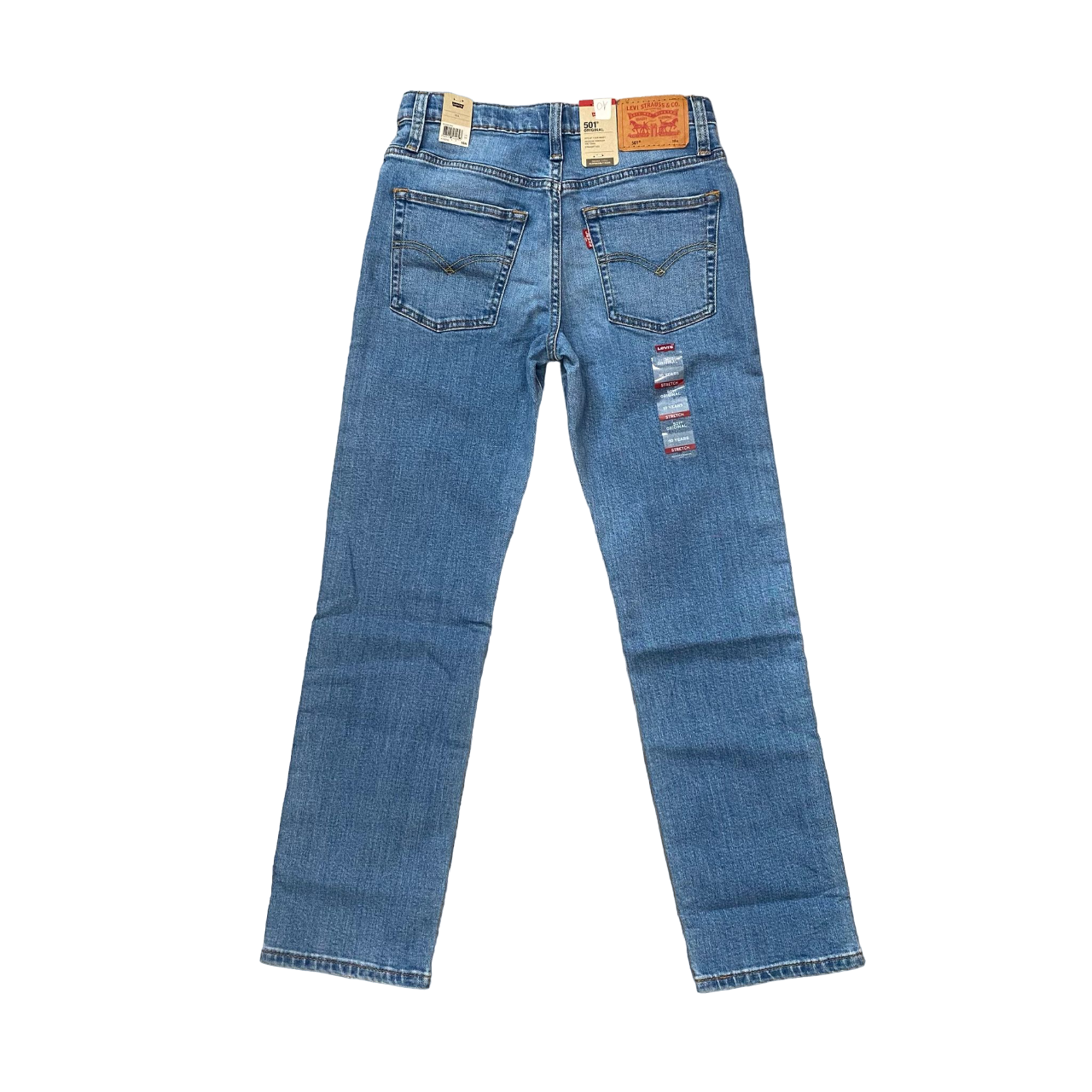 Levi's pantalone jeans da ragazzo 501 Original 9EG996-M8Z blu chiaro
