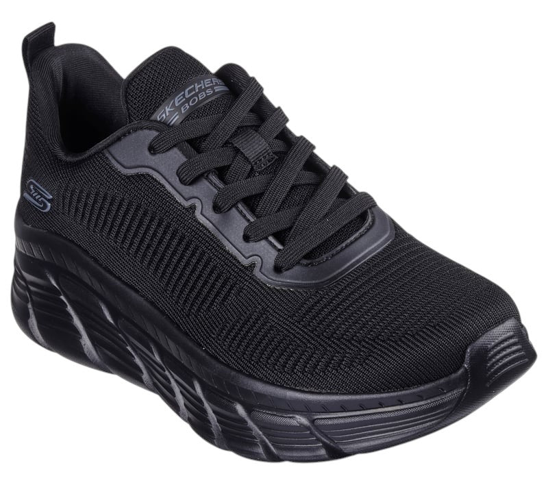 Skechers scarpa da sneakers da donna BOBS Sport B Flex Hi Flying HI 117385/BBK nero