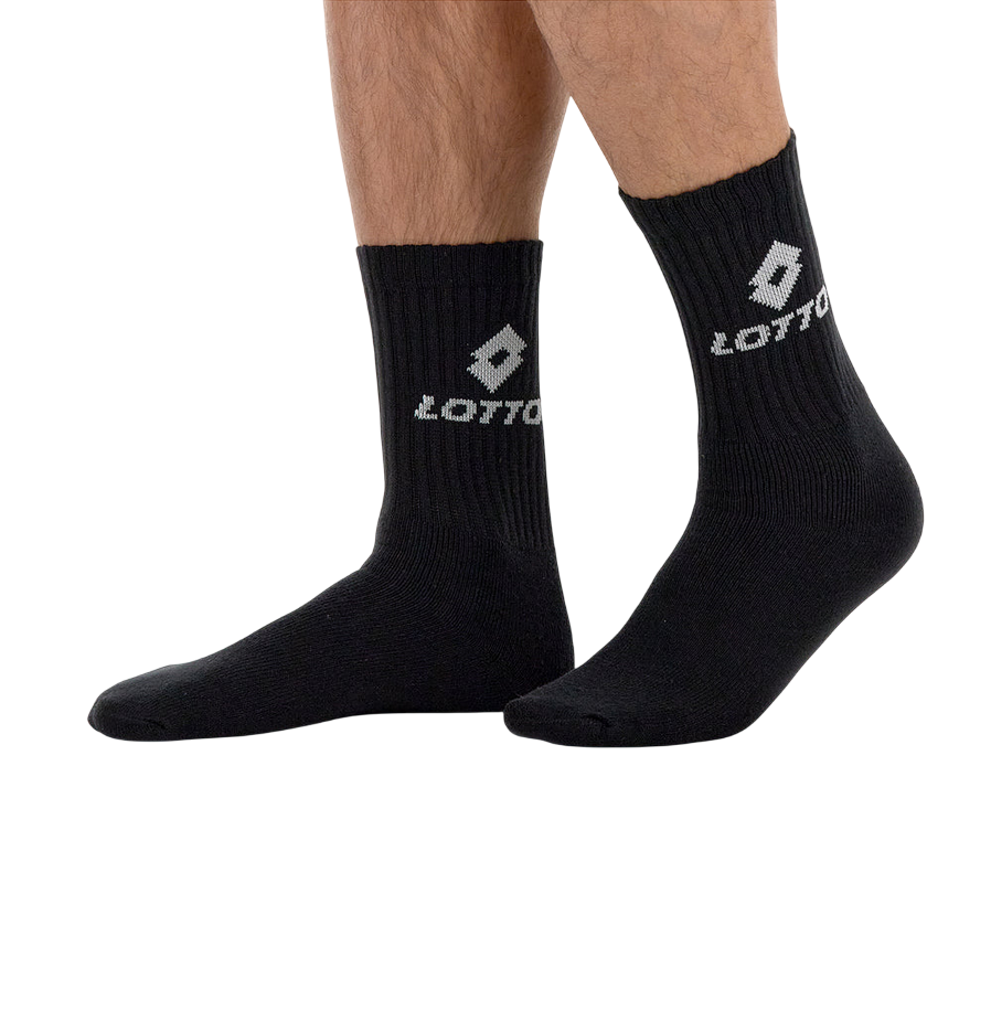 Lotto Calze Uomo Cotone Riccio – 12 Paia, Casual, Nere, Taglia 6-11, Made In UK