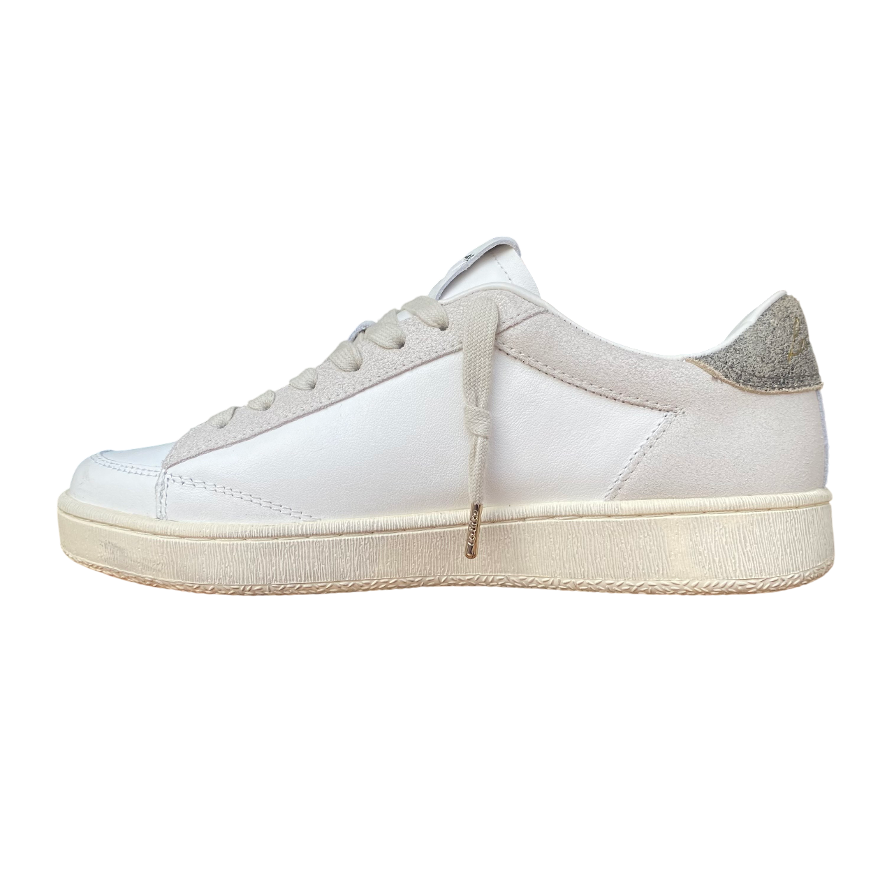 Sneakers Lotto Leggenda Losanga '76 Crack 221893 1PL bianco-nero da uomo, vista laterale interna