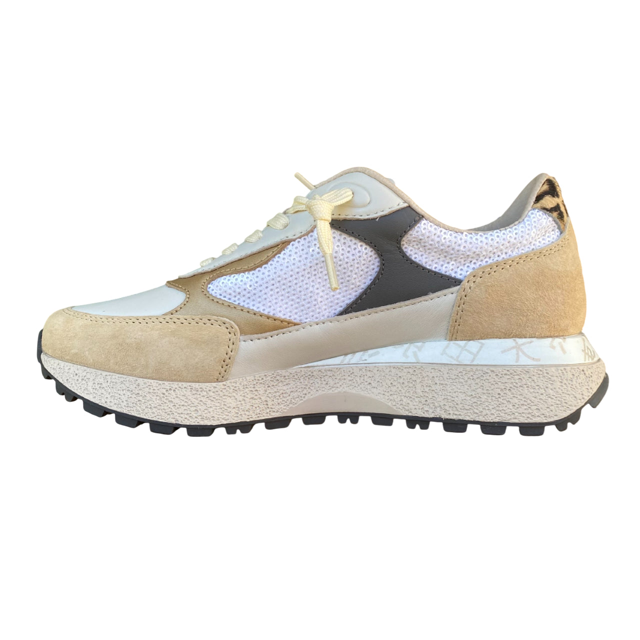Lotto Leggenda – Scarpa Sneakers Donna TOKYO AOYAMA PRT 1 W 223174-DU9 Bianco-Beige | Eleganza Urban Chic, Pelle Premium, Comfort e Dettagli Preziosi - interno