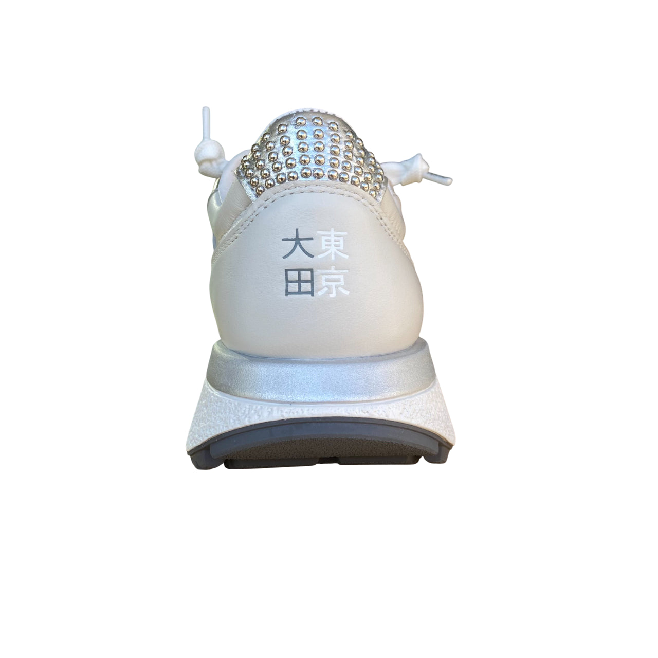Lotto Leggenda – Scarpa Sneakers Donna Tokyo Aoyama Studs Bianco-Argento 223171-1VQ | Icona Urban, Pelle Premium, Comfort e Dettagli Preziosi - tallone