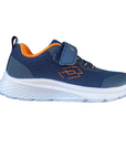 Scarpe sportive Lotto Junior Rider blu con tecnologia Air Memory Foam per massimo comfort e ammortizzazione superiore nei giovani atleti