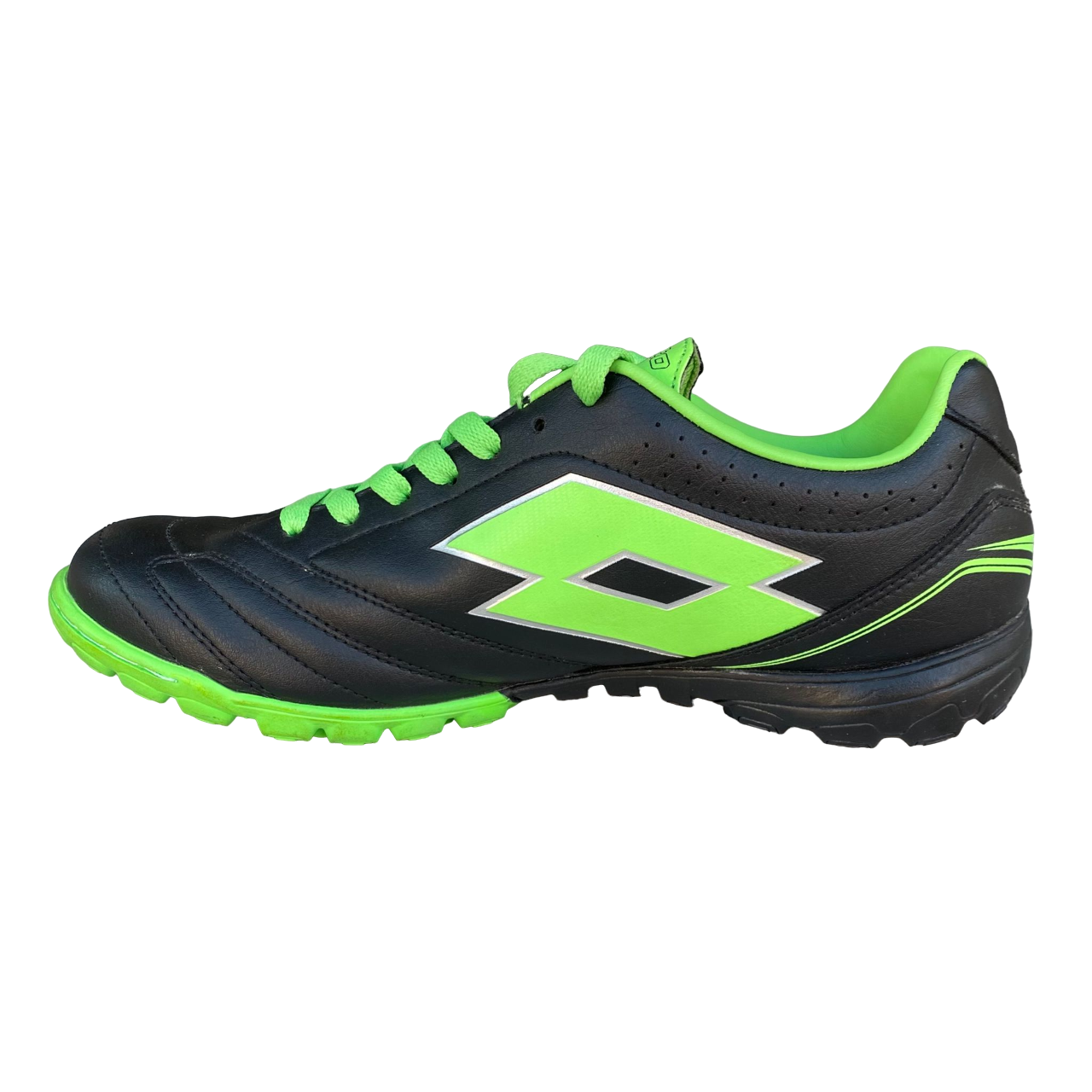 Lotto scarpa da calcetto da uomo Spider VIII TF R0282 nero-menta