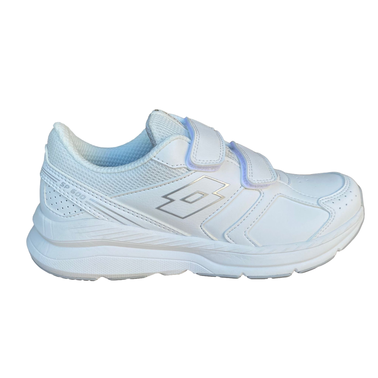 Lotto scarpa da ginnastica da donna con velcro Speedride 609 XIV S219784 1VQ bianco argento